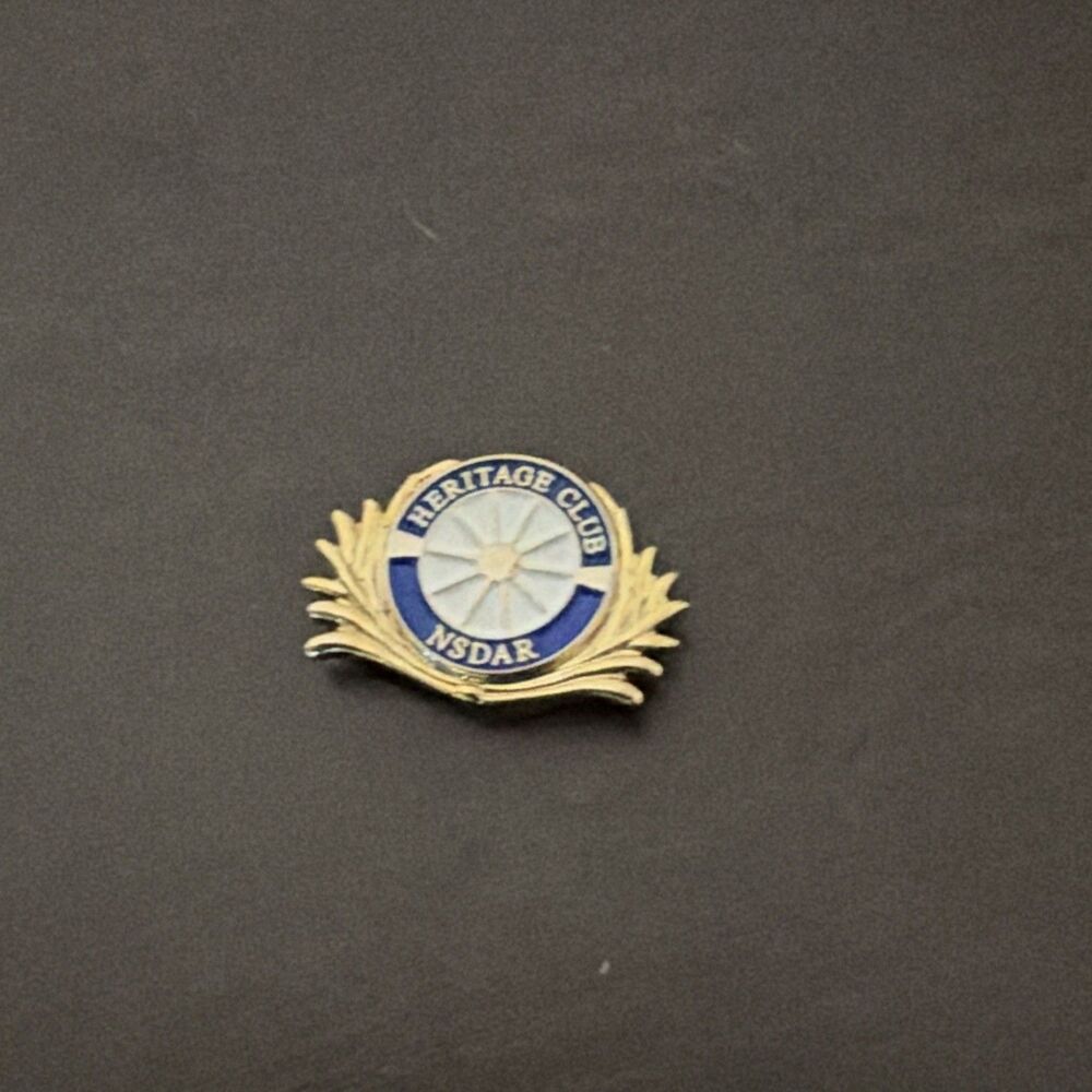 NSDAR Heritage Club Tiny Magnetic Pin Enameled Lapel Pin Daughters Of The Americ